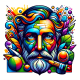 DALL·E 2023-11-15 19.48.04 - Create a colorful and artistic icon representing the founder of a company, sized at 300x300px. The icon should include a detailed and expressive face